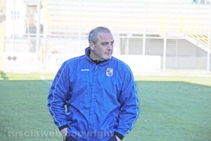 L'allenatore della Viterbese Attilio Gregori