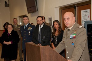 La cerimonia per la medaglia d'oro alla memoria del generale Calligaris