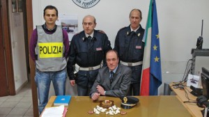 Intervento della polizia ferroviaria 