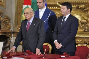Renzi con Napolitano