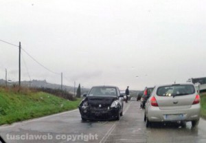 L'incidente sulla Cassia - Foto inviata da un lettore 