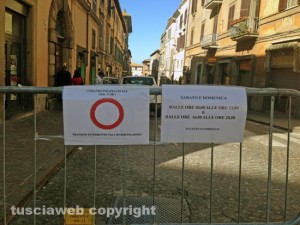 Via Cavour, l'inizio della ztl