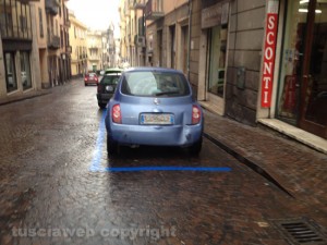 Via Garibaldi, i parcheggi