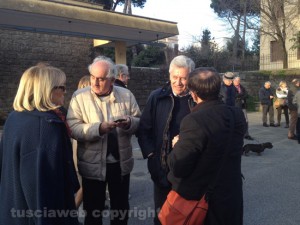 Viterbo - Itinerario felliniano - Il sindaco Leonardo Michelini e l'assessore Alvaro Ricci