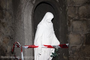 L'edicola di porta san Marco distrutta dal vandalo