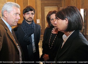 Leonardo Michelini, Daniele Sabatini, Laura Allegrini, Roberta Angelilli