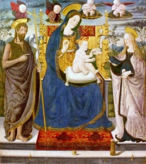 Viterbo - Nozze di santa Caterina e san Giovanni Battista dii Pancrazio Jacovetti - 1477