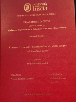 La tesi sul linguaggio dei segni