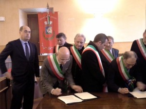 I sindaci del distretto firmano il protocollo d'intesa
