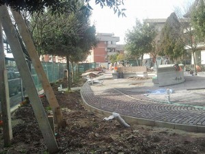 Lavori al parco Ivan Rossi