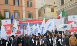 Manifestazione della Cna "Le voci della crisi"