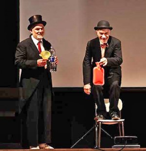 In scena "Il pagliaccio sarai te!"