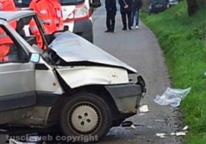 Tuscania- L'incidente mortale sulla Piansanese