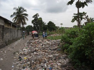 Una strada di Kinshasa 