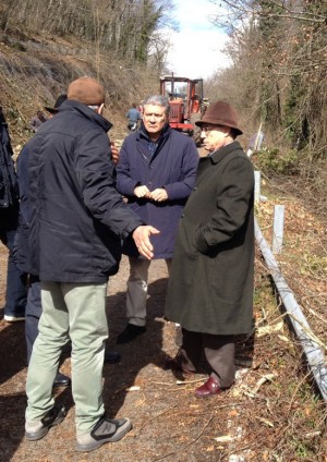 Il sopralluogo di Meroi e De Angelis sulla Valle di Vico