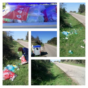 Sporcizia e degrado sulla Via Francigena