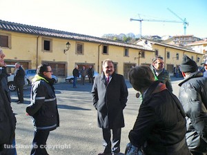 Enrico Panunzi ai funerali di Ugo Rapiti