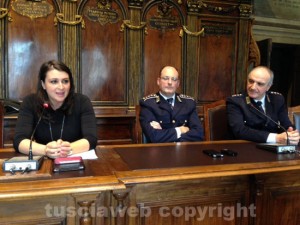 Il vicesindaco Ciambella, il comandante Franco Fainelli e Augusto Fanelli