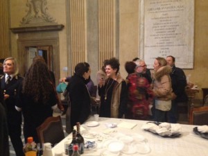 Il rinfresco per il matrimonio della figlia del consigliere Troili, Marta