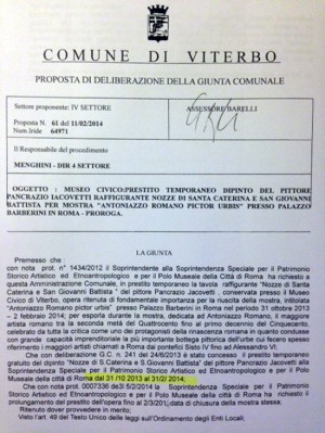 La delibera con la data del 31 febbraio in evidenza