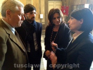 Il sindaco Michelini, il consigliere regionale Sabatini (Ncd), Laura Allegrini e Roberta Angelilli