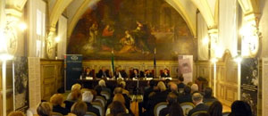 L'inaugurazione della mostra a Roma