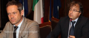 Il presidente di Coldiretti Mauro Pacifici e il direttore Andrea Renna