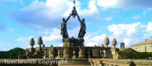 La fontana dei Quattro Mori di Villa Lante a Bagnaia