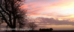 Il tramonto al canile di Tuscania
