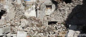 La navata crollata alle scuderie Sallupara
