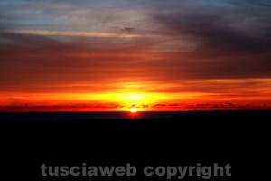 Il tramonto a Tarquinia 