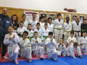 Gli allievi della scuola di Taekwondo a Vetralla