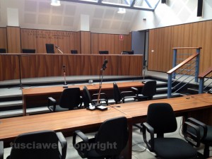 Un'aula di tribunale