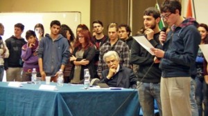 I vincitori del concorso con Furio Colombo