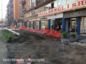 Via Genova, i lavori in corso