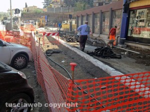 Via Genova, i lavori in corso