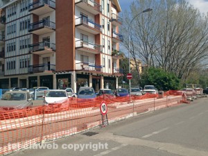 Via Genova, i lavori in corso