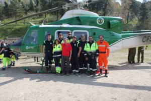 La squadra della A.P.C. Marta protezione civile