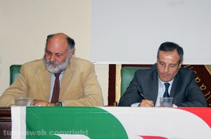Riccardo Valentini e l'assessore Michele Civita