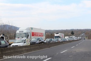 Rallentamenti dopo l'incidente
