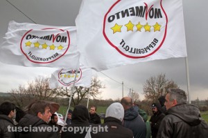 Casale Bussi, il sit in del Movimento 5 stelle
