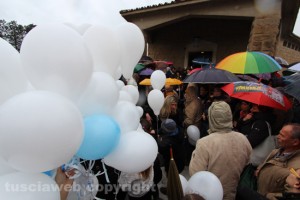 I funerali del piccolo Leonardo Sonno