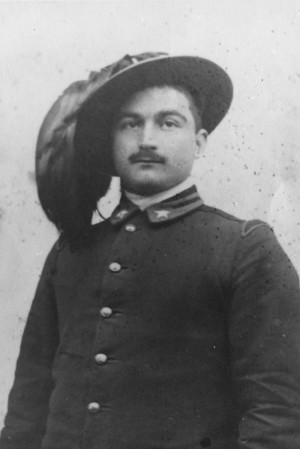 Il bersagliere Giovanni Marconi, medaglia bronzo valore militare 