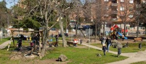 Il parco giochi di via Carlo Cattaneo