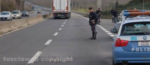 L'intervento della polstrada