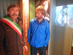 Marco Saverio Loperfido con il sindaco Peroni 