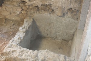 Strutture scoperte all'interno del castello di Campo Giordano 