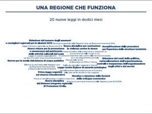 Gli obiettivi raggiunti dalla giunta Zingaretti nel primo anno