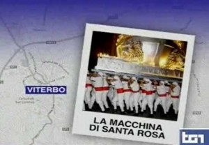 La macchina di santa Rosa su Rai Uno