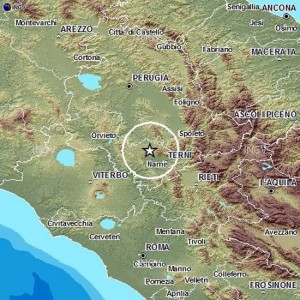 Scossa di terremoto nel ternano -15 marzo